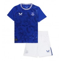 Everton Ashley Young #18 Fußballbekleidung Heimtrikot Kinder 2024-25 Kurzarm (+ kurze hosen)